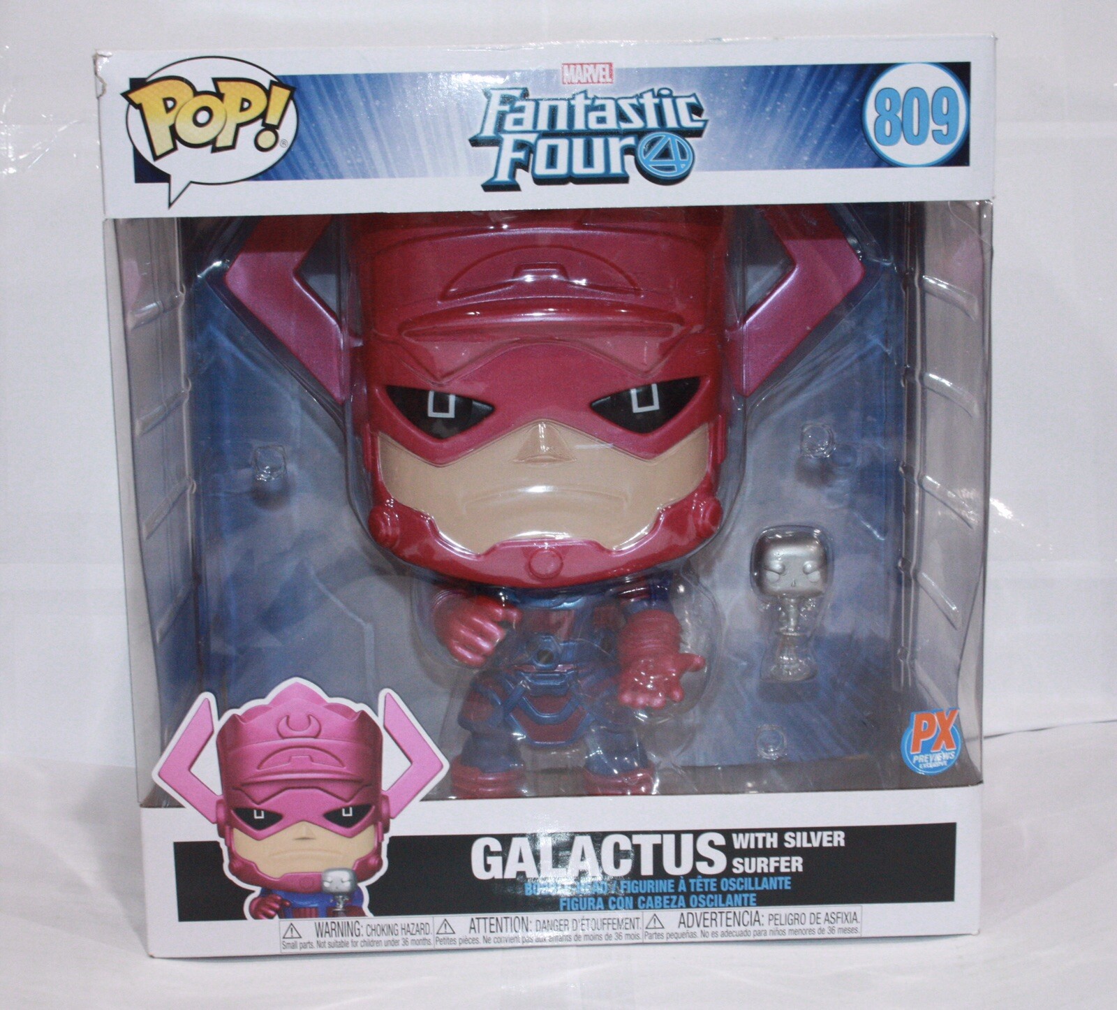 En Oferta Funko Pop Fantastic Four 10&Quot; Pulgadas Galactus Con Silver Surfer #809 Vistas Previas Px