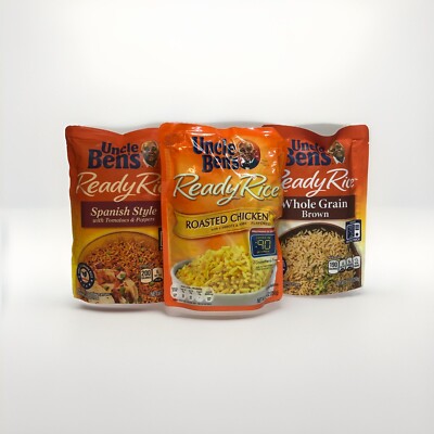Uncle Ben s Ready Rice Lot of 3 Discontinued Logo Design | Past Date/Expired