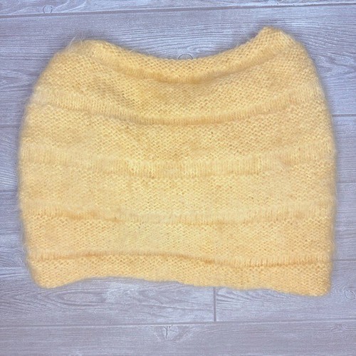 Vintage womens Fuzzy Mohair Wool Elegant Stole Wrap-Shawl Shrug Ivory tan - Picture 2 of 2