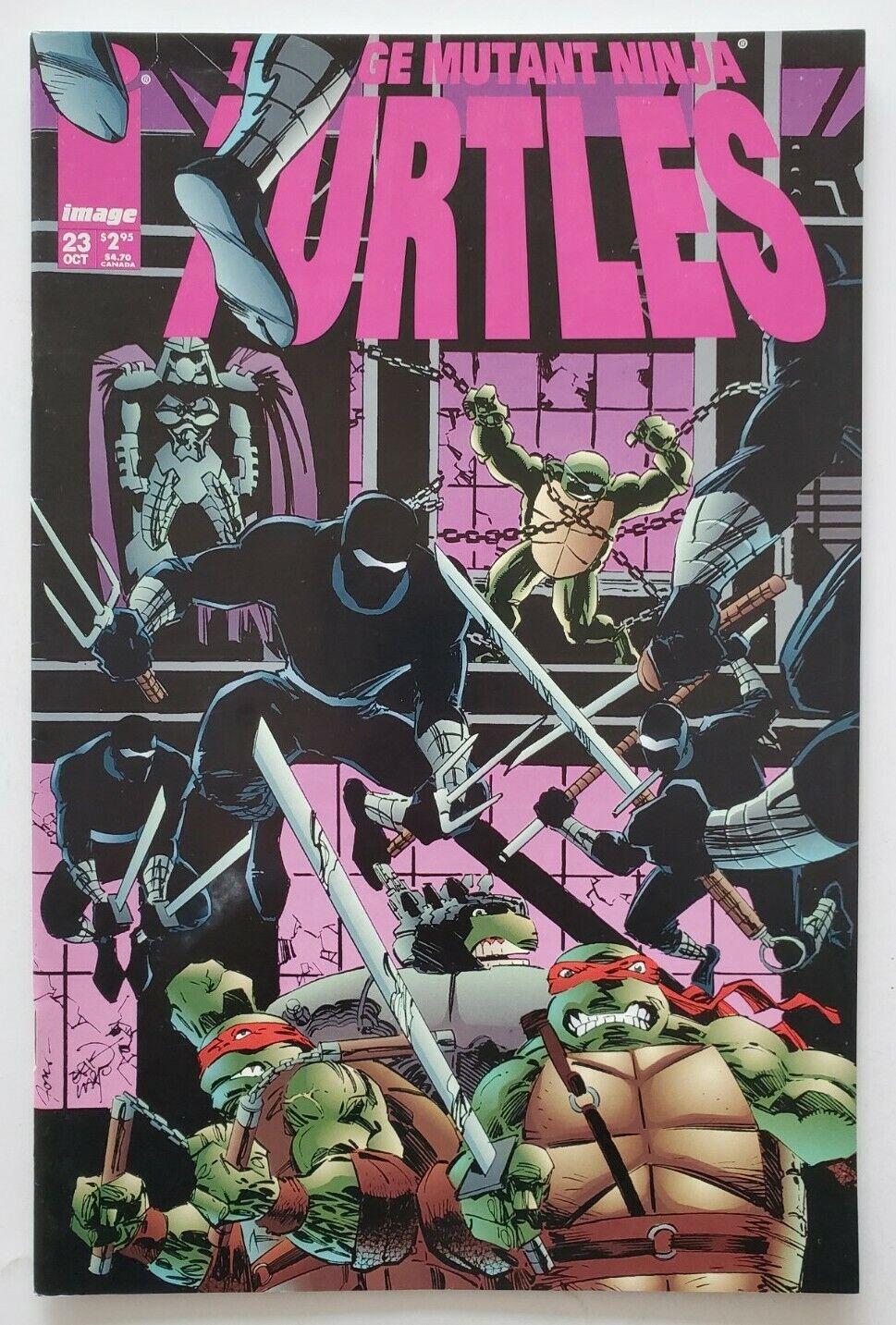 Teenage Mutant Ninja Turtles #23 VF  2ND APP OF LADY SHREDDER!  FINAL ISSUE!