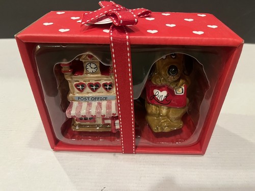 Blue Sky Clayworks Valentine Salz & Pfefferstreuer - Post/Retriever