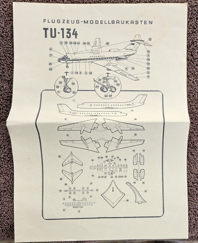 TU-134, 1:100, PLASTICART, Flugzeug-Modellbaukasten, Plastic Aircraft Model Kit - Picture 5 of 12
