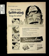 1956 Swingline Stapler Fastenating Things for School Vintage Print Ads 9428
