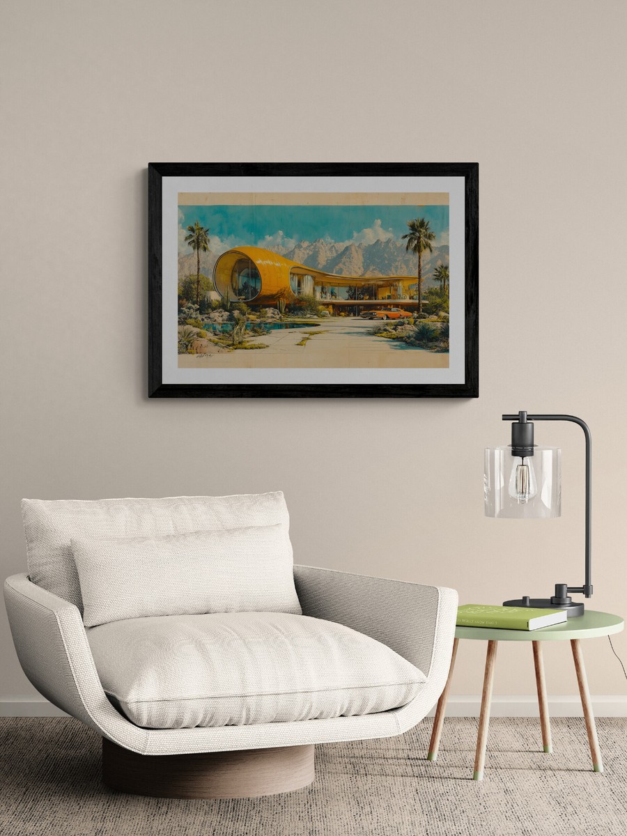 1960s Mid Century Modern Future Concept Art Print BPS3 | eBay