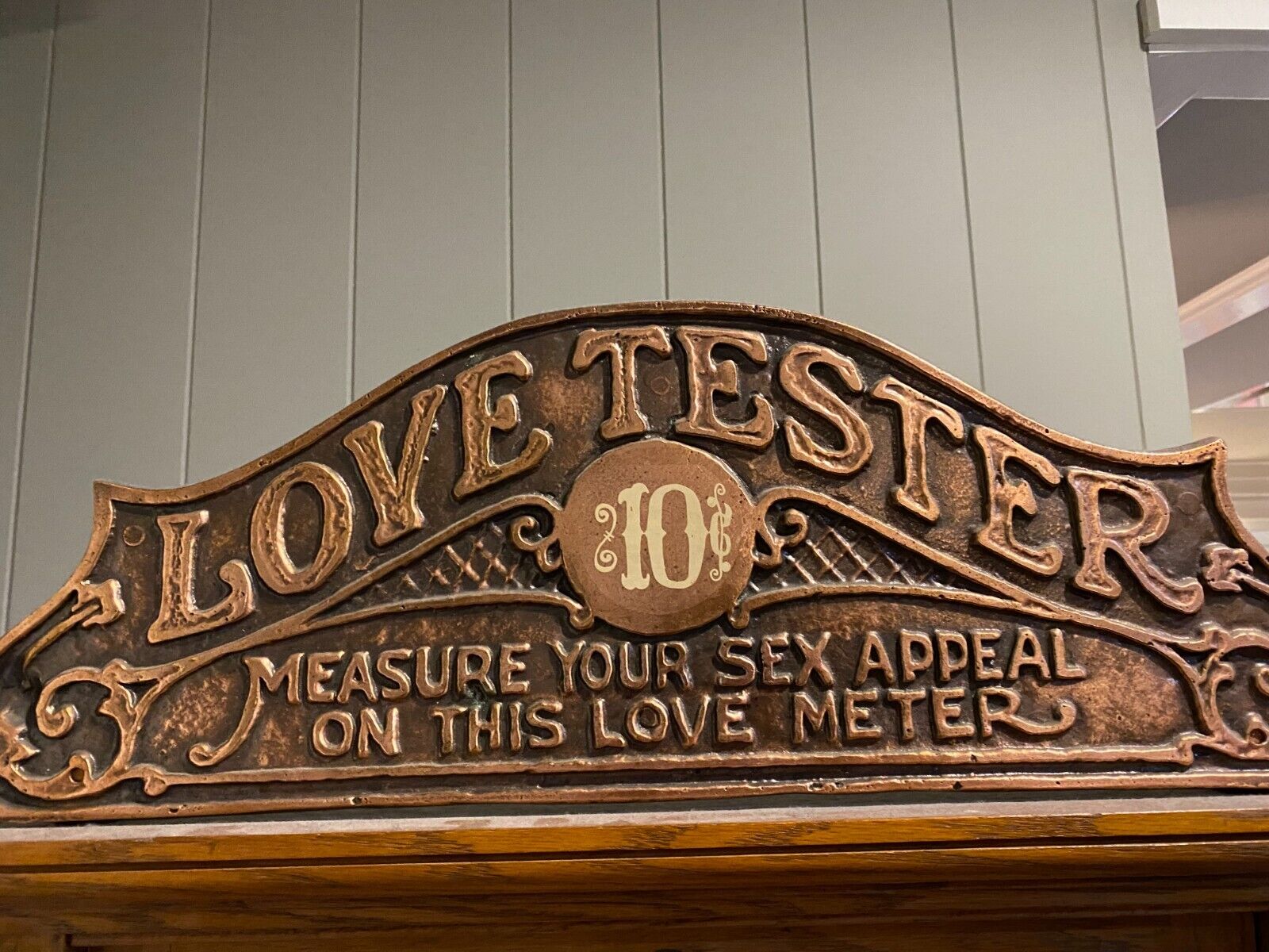 Antique 10 cent Arcade Love Tester Machine American Amusement Co Circa Test  your