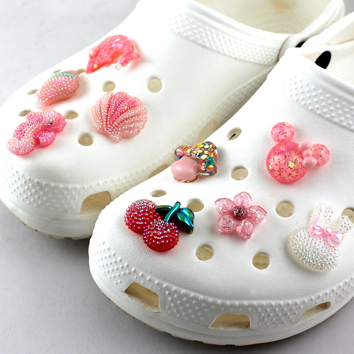 Pink Butterfly Bling Crocs Footwear - CrocsBox