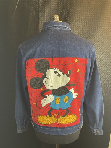 Vintage Mickey Mouse Disney Denim Jug 