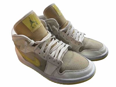 Nike Air Jordan 1 Mid SE Vortage Yellow inkl. Karton+Sneaker-Shields