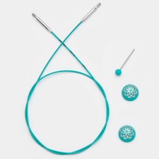 KnitPro The Mindful Collection Teal Interchangeable cable