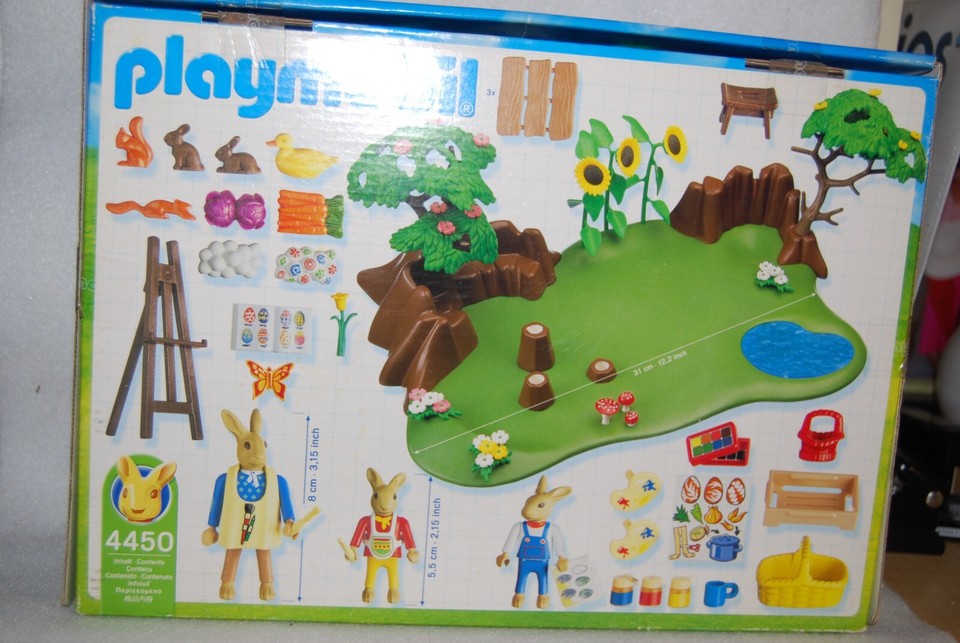 Lot De 5 Figurines Playmobil Easter Bunny (Coniglio De Pâques) - Occasion