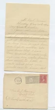 1894 St. Paul MN cancel to Charlie Freeman EAGLE LAKES. 4 page letter  Cover