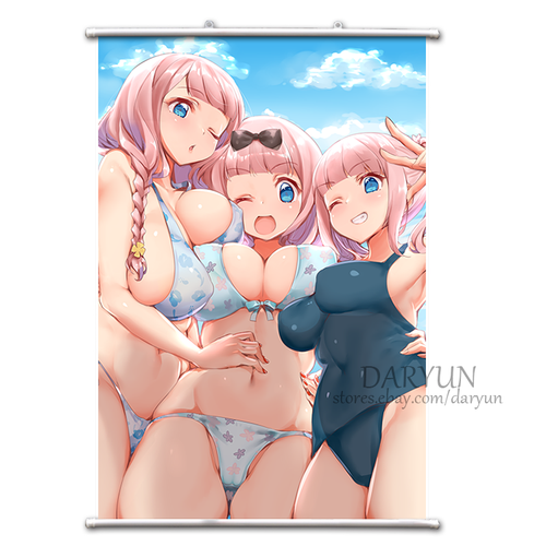 Anime Kaguya Sama Love Is War Fujiwara Chika Wall Scroll Poster Free Shipping Ebay