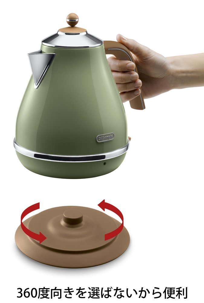 Delonghi ICONA Vintage Collection Electric kettle 1.0L KBOV1200JGR