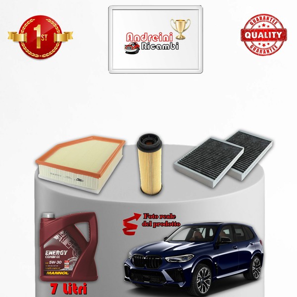 Inspektionskit Filter Und ÖL FüR Bmw X5 G05 40 I 245KW 333CV 2020->-image