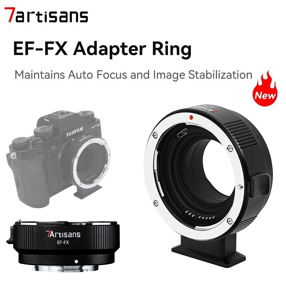 7artisans EF-FX Auto Focus Lens Adapter Ring for Canon EF Lens To