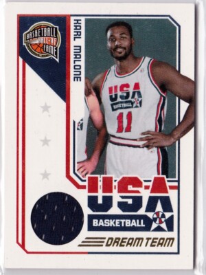Karl Malone 2009-10 Panini Basketball Hall of Fame Dream Team Game Threads #4 