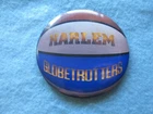 Vintage Pin Pinback Button Harlem Globetrotters Basketball  3.5"