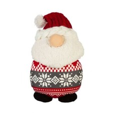 New Evergreen Santa Gnome Shaped Pillow, 10'' x 6'' x 18'' Stuffed Christmas