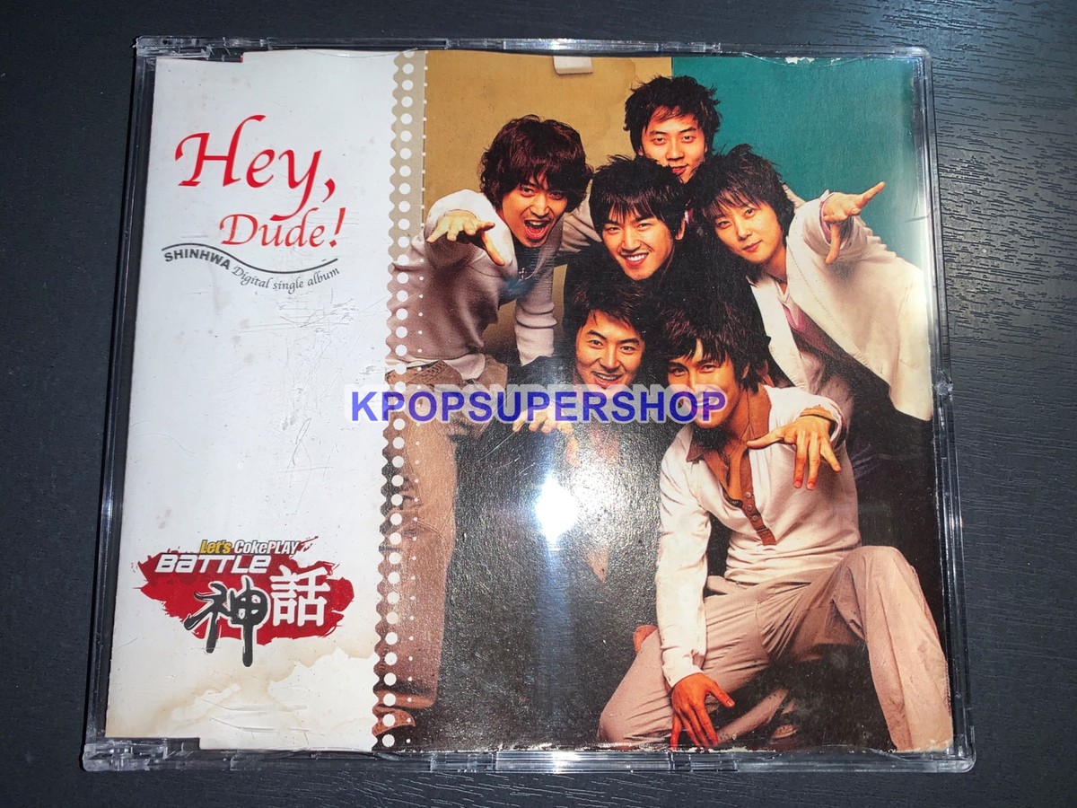 Shinhwa Digital Single Album Hey, Dude CD Damaged OOP Rare Coke