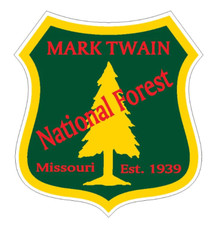 5" mark twain national forest bumper sticker decal usa made