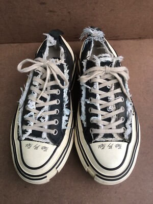 Vessel X Yohji Yamamoto Black Canvas Low Top Sneakers Size Vessel X Yohji Yamamoto Black Canvas Low Top Sneakers Size