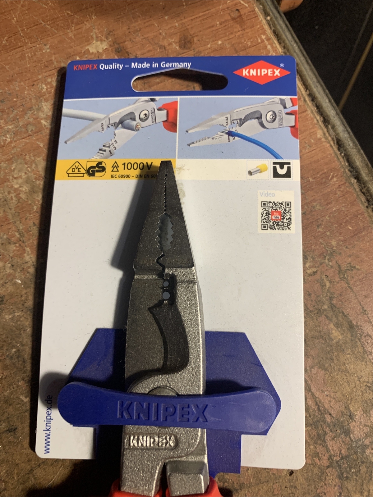 KNIPEX 1000V INSULATED VDE ELECTRICAL INSTALLATION PLIERS, 200mm 13