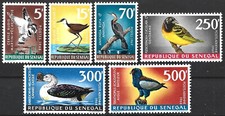 Senegal  1968-1969. Birds. Sc#300, 302, 305, C55-C57, MNH OG