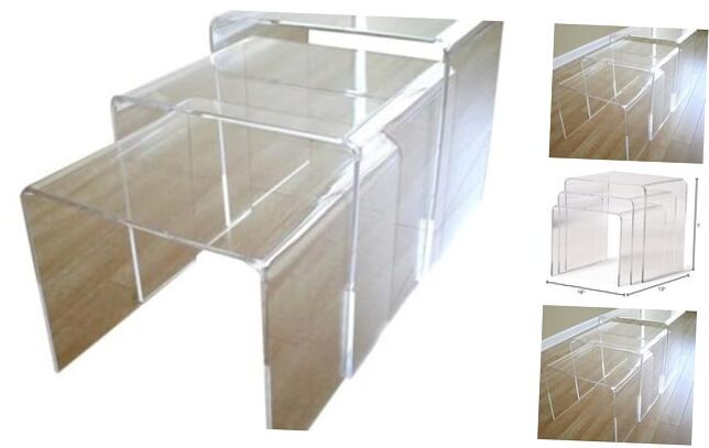 Acrylic Nesting Tables Clear