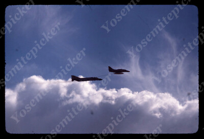 sl08 Original Slide 1970's F4 Phantom being refuled in air 647a