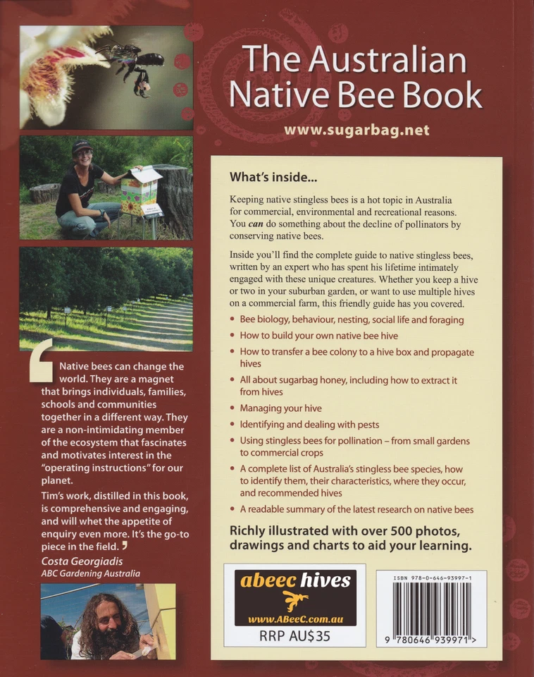  Tim Heard Australian Stingless Bees | Native Bee Book | OATH Beehive | Sugarbag - image 3 of 4