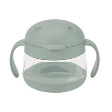 New Ubbi Tweat Snack Container Sage Green BPA/PVC Free Spill Proof 12 Months