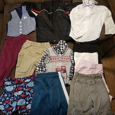 BOYS 24 CLOTHING 13 PIECES FRENCH LAUNDRY JACKET, GERANIMALS, CARTERS, NAUTICA