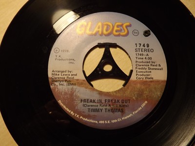 Timmy Thomas.....Freak In,Freak Out......45rpm....Soul. Funk..