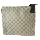 Gucci GG Supreme Sac à Bandoulière 141626 Beige Marron Toile Zip Homme