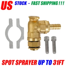 Brass Boomless Sprayer Nozzle 1.5 GPM @ 25 PSI For ATV Spot Spraye Up to 31FT US