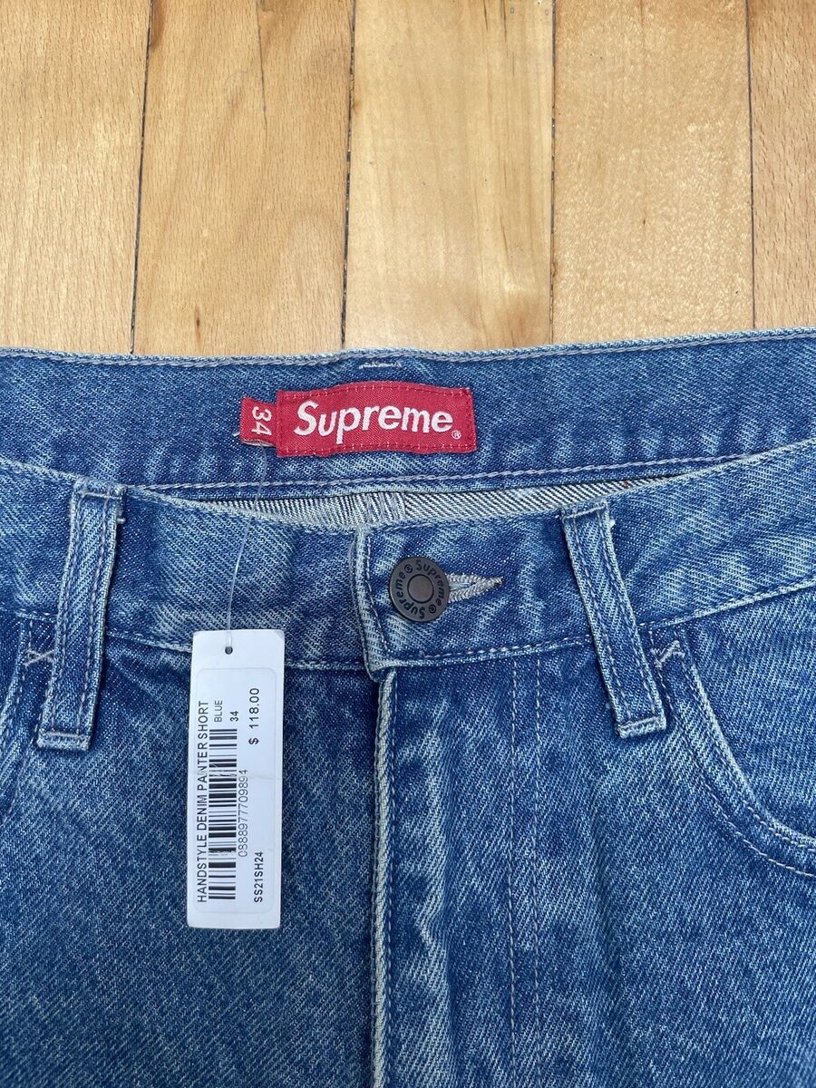 Supreme Hand Style Denim Painter Shorts