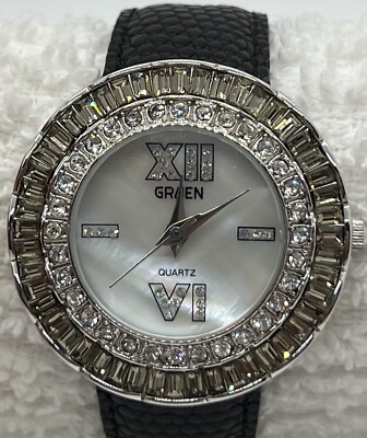 Gruen Crystal Bloom Watch In Box Not Tested