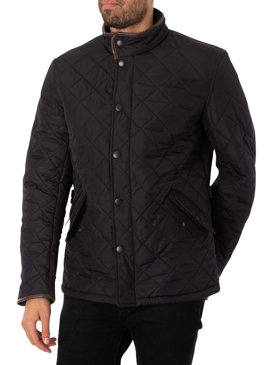 Barbour powell hotsell quilted jacket blue