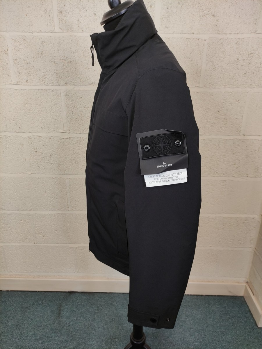 Stone Island Ghost Piece Tank Shield Jacket In Black (Medium Stone Island Ghost Piece Tank Shield Jacket In Black (Medium