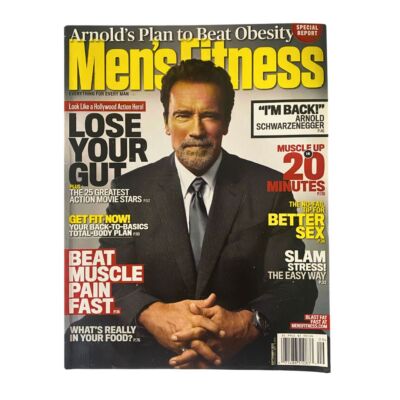 Men's Fitness Magazine September 2012 Arnold Schwarzenegger No Label
