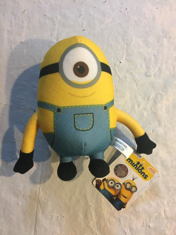 1 New w/ Tag Minions Plush Stuffed Toy Movie Exclusive – 6.5” tall 