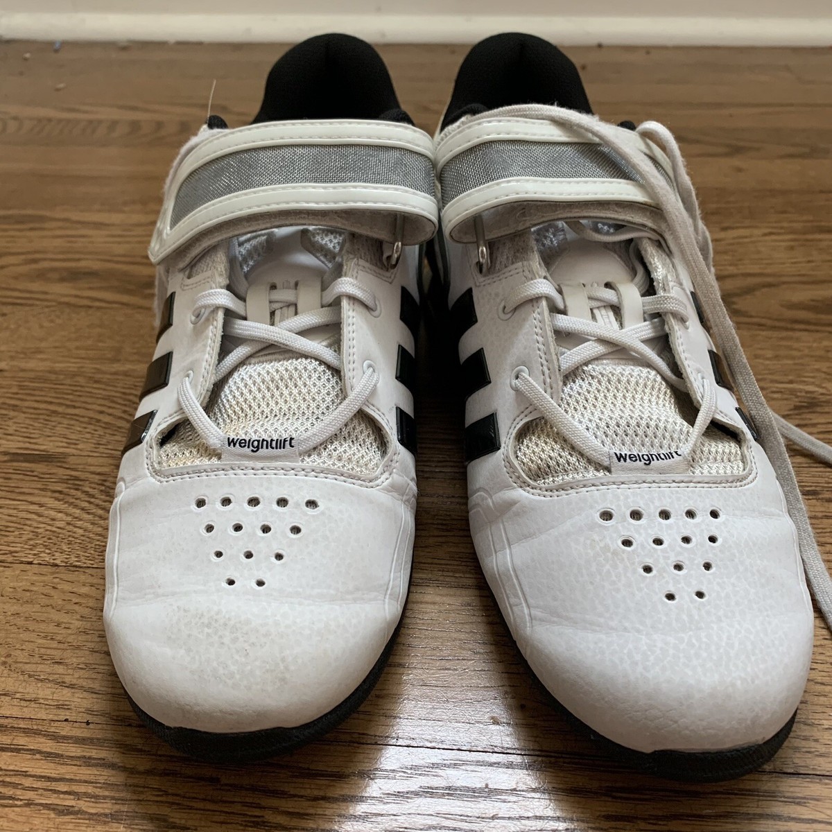 Size 12 - Adidas adiPower Weightlifting Shoes Core White for sale