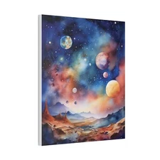 Cosmic Landscape Canvas Art Print