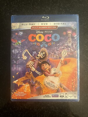 Disney Pixar COCO (Blu-Ray / DVD / Digital) NEW