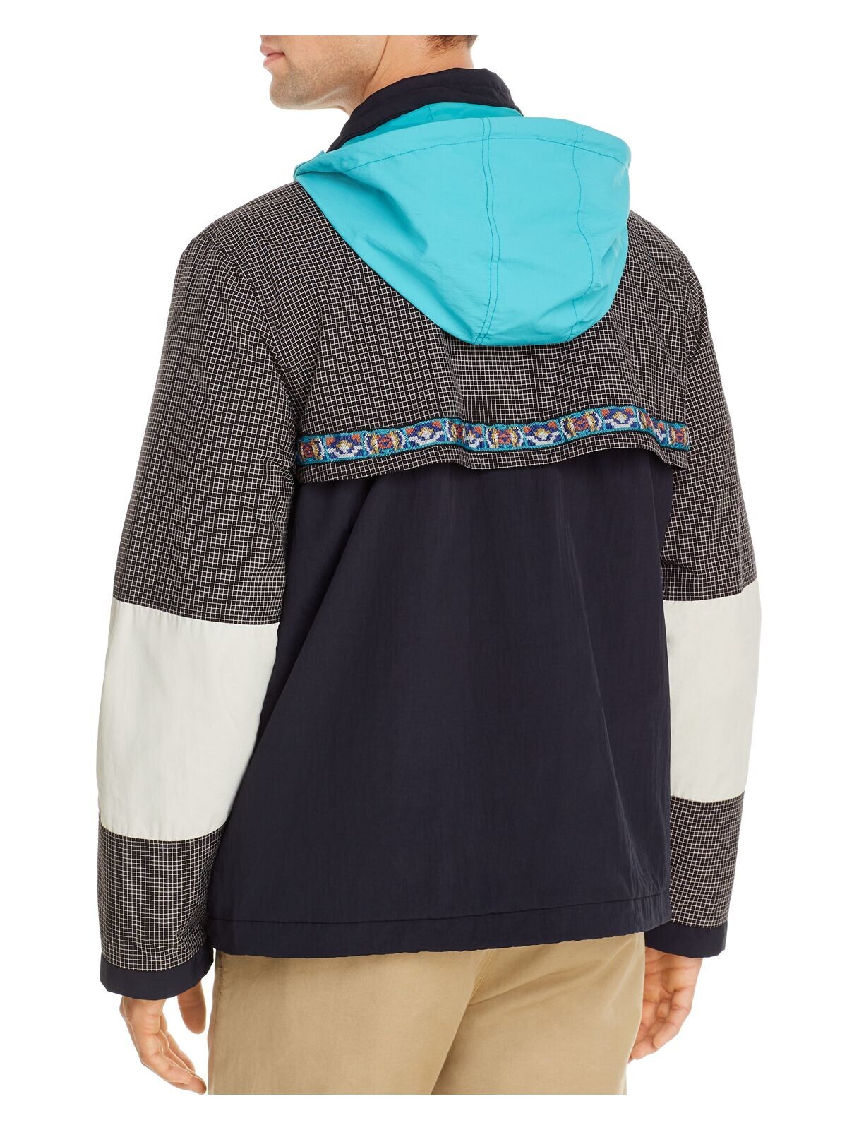 PENFIELD Mens Blue Color Block Zip Up Jacket M eBay