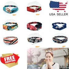 Women Floral Head Twist Headband Cross Knot Elastic Hair Band Turban Hairband