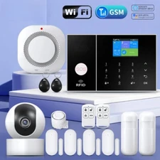 Security Alarm System Home Wifi Tuya Smart Life App Control Burglar Alarm Kits