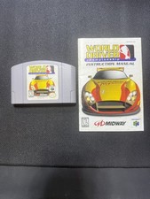 World Driver: Championship Nintendo 64 N64 Authentic Cartridge + Manual Tested