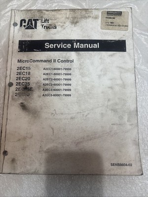 CAT 2EC15 2EC18 2EC20 2EC25 MICROCOMMAND II CONTROL SERVICE SHOP REPAIR MANUAL