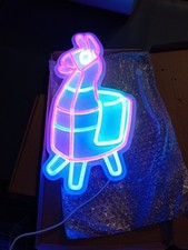 Fun Bright Pink Piñata Llama LED Night Light Room Wall Decoration